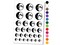 Waxing Gibbous Moon Phase Temporary Tattoo Water Resistant Fake Body Art Set Collection